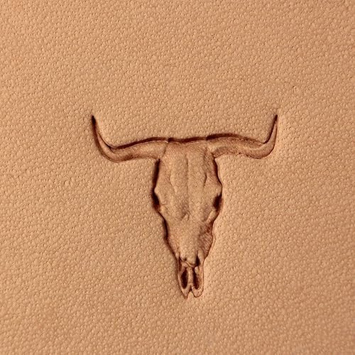 Herramienta de sello de cuero, estampado de trabajo tallado punzones herramientas artesanía cráneo latón #304