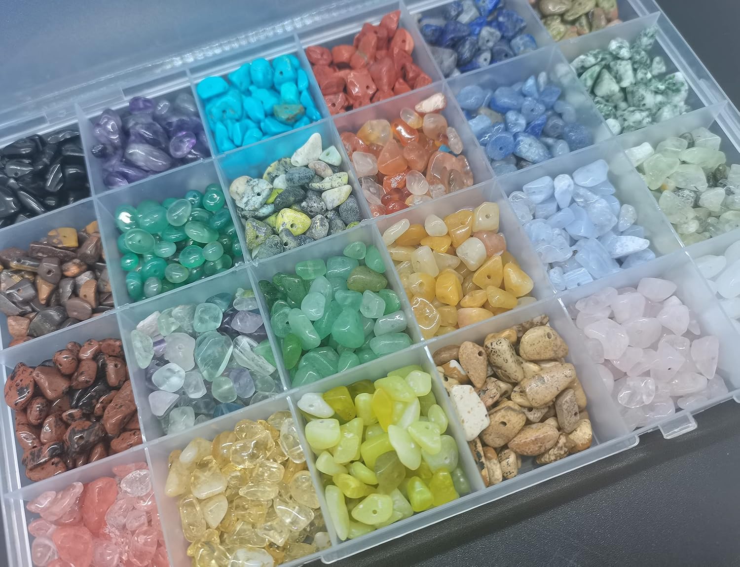 Gemstone Beads Natural Irregular Shaped Stone Chips Crystal Energy Healing Power for Jewelry Making(24 Material) - Image 3