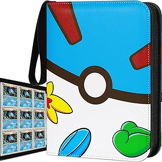 Carpeta de tarjetas con 720 bolsillos, 9 bolsillos y 40 fundas, color azul