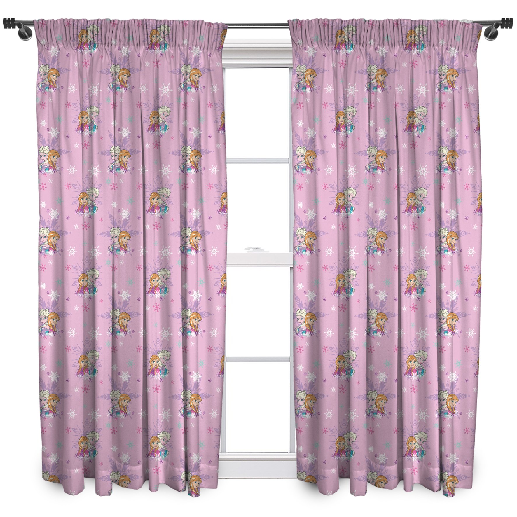 Disney Multi-Colour Character World 54-Inch Frozen Magic Curtains