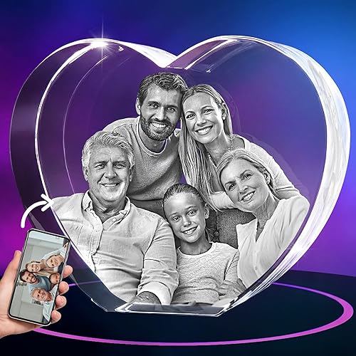 Miniatura 13 de ArtPix 3D Foto de cristal de alta calidad, personalizada para mamá, mujer, esposa, ella, él, hombres, abuela, regalo personalizado con tu propia