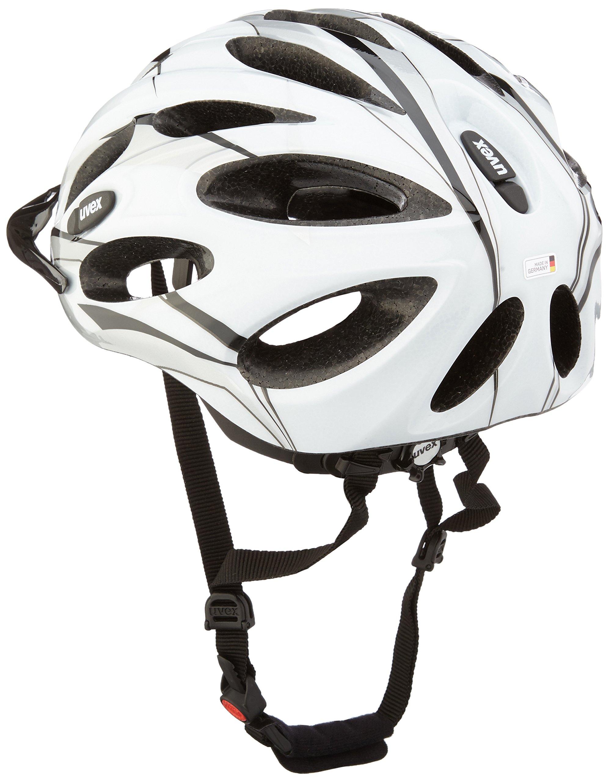 Uvex Casco da bici da Magnum, Unisex, Fahrradhelm Magnum, Bianco/Nero, 52-57