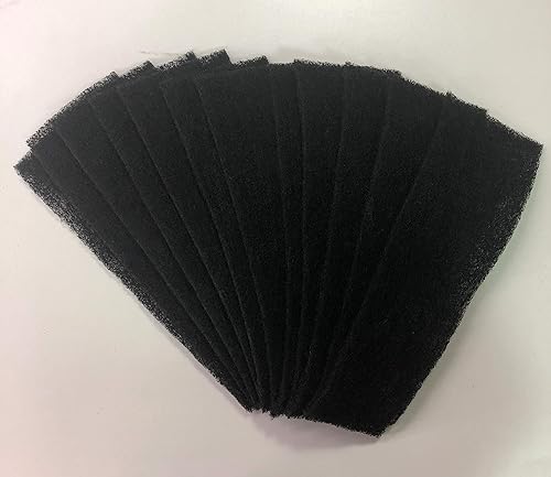 Filter Everything Filtros de aire para rejilla de ventilación de piso, 4 x 12 x 1/4, paquete de 10 unidades, carbón activado, polvo, pelo de
