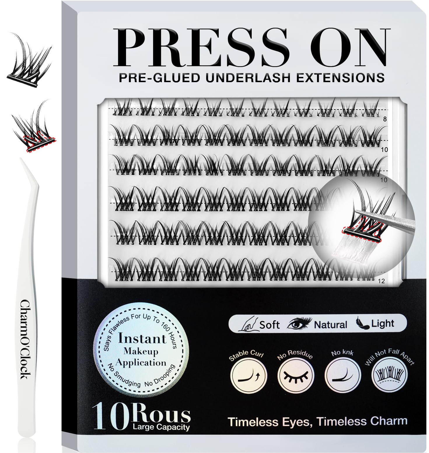 Photo 1 of CHARMO'CLOCK Self-Adhesive Lash Clusters Kit