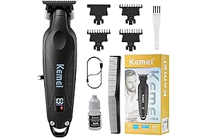 KEMEI 2299 Professional Hair/Beard Trimmer for Men Zero Gapped Hair Clippers for Barber