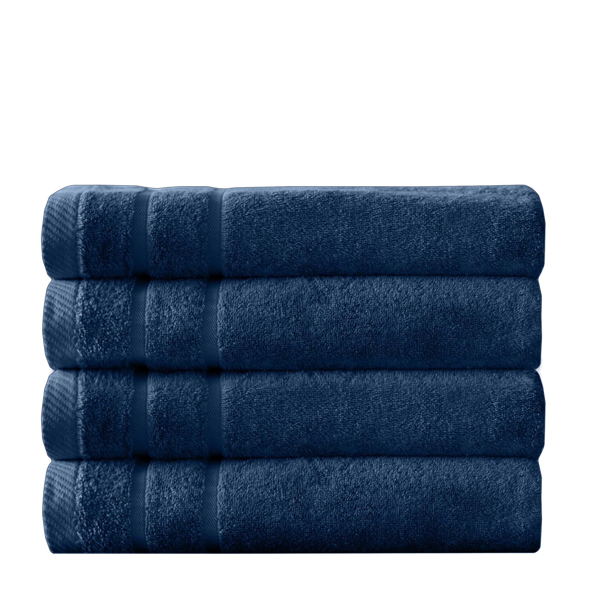 Arm & Hammer Super Soft Bath Towels, 4 Piece, Dark Blue