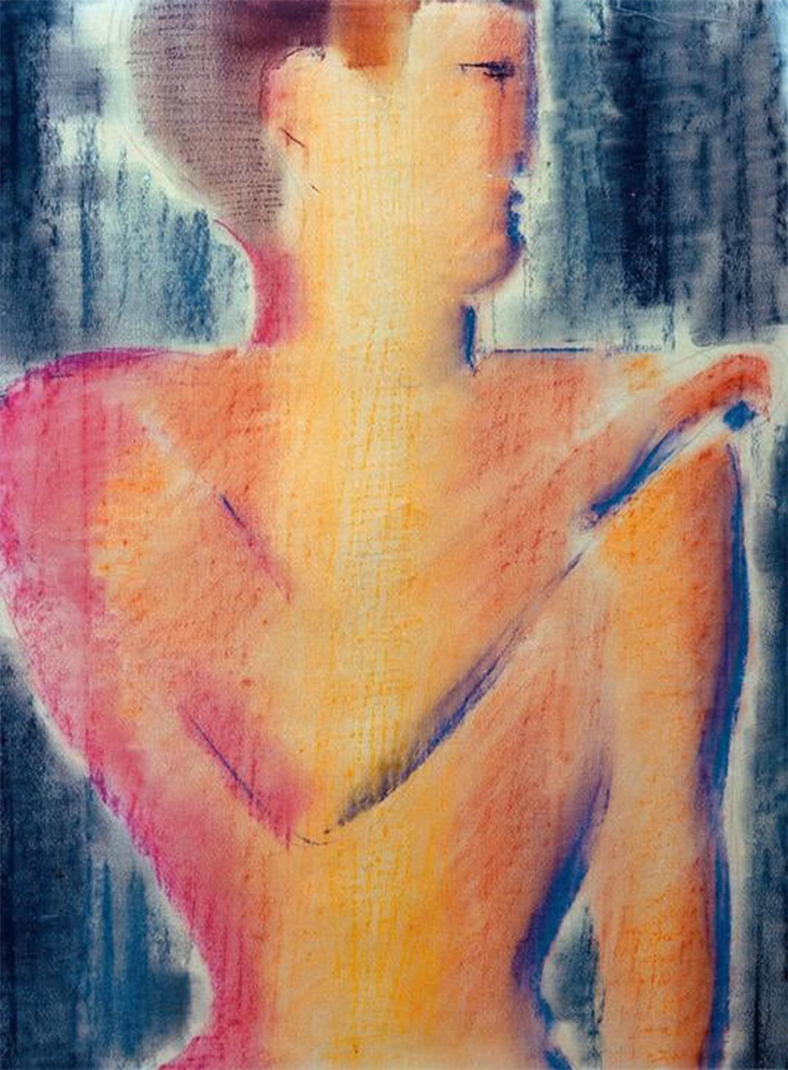 ARTXLXXBN Famous Prints Artwork Pictures Poster Painting Art Male figure to the right by Oskar Schlemmer Artwork Landscape Pictures for Home Decor 60x90cm