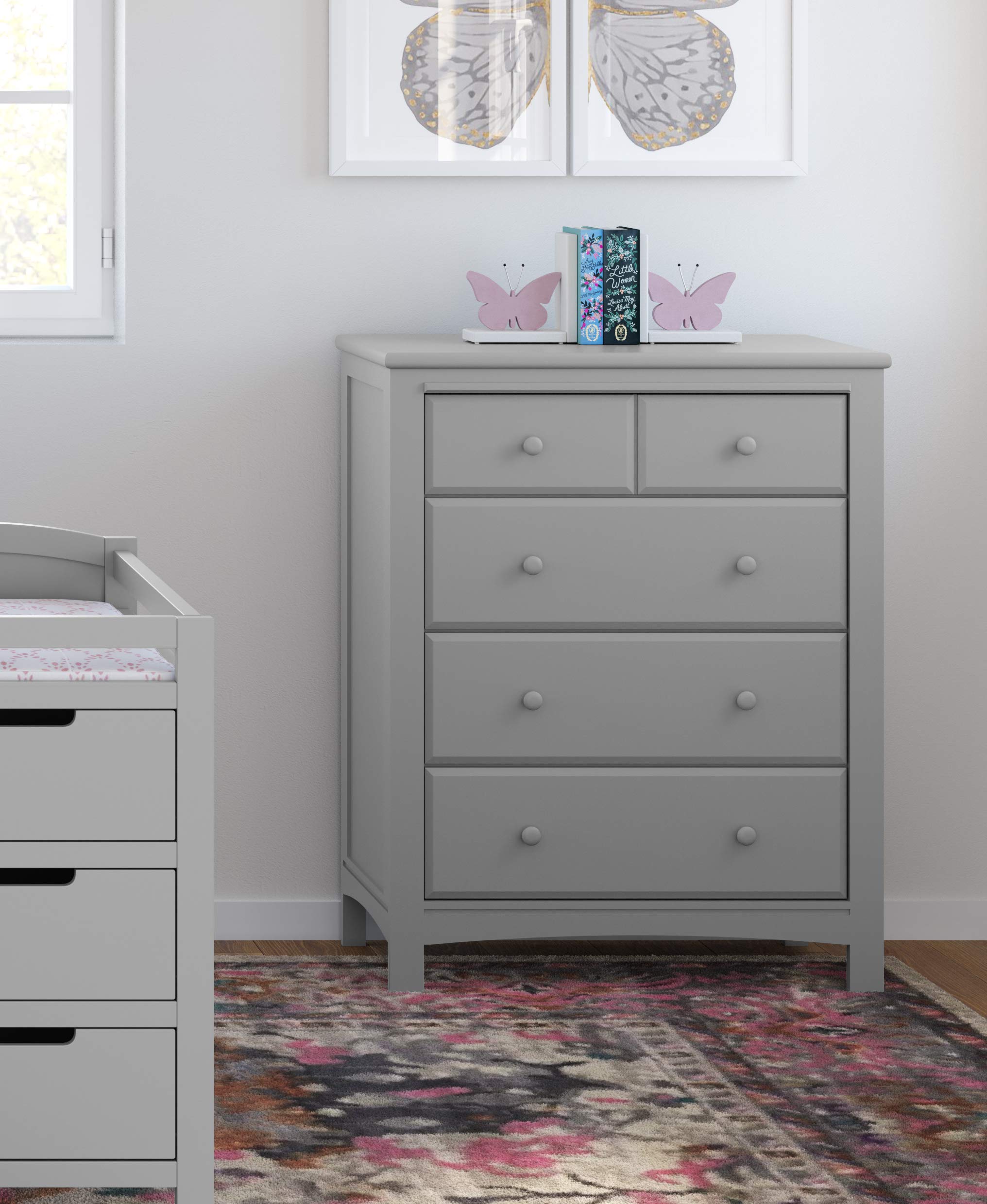 graco pebble gray dresser