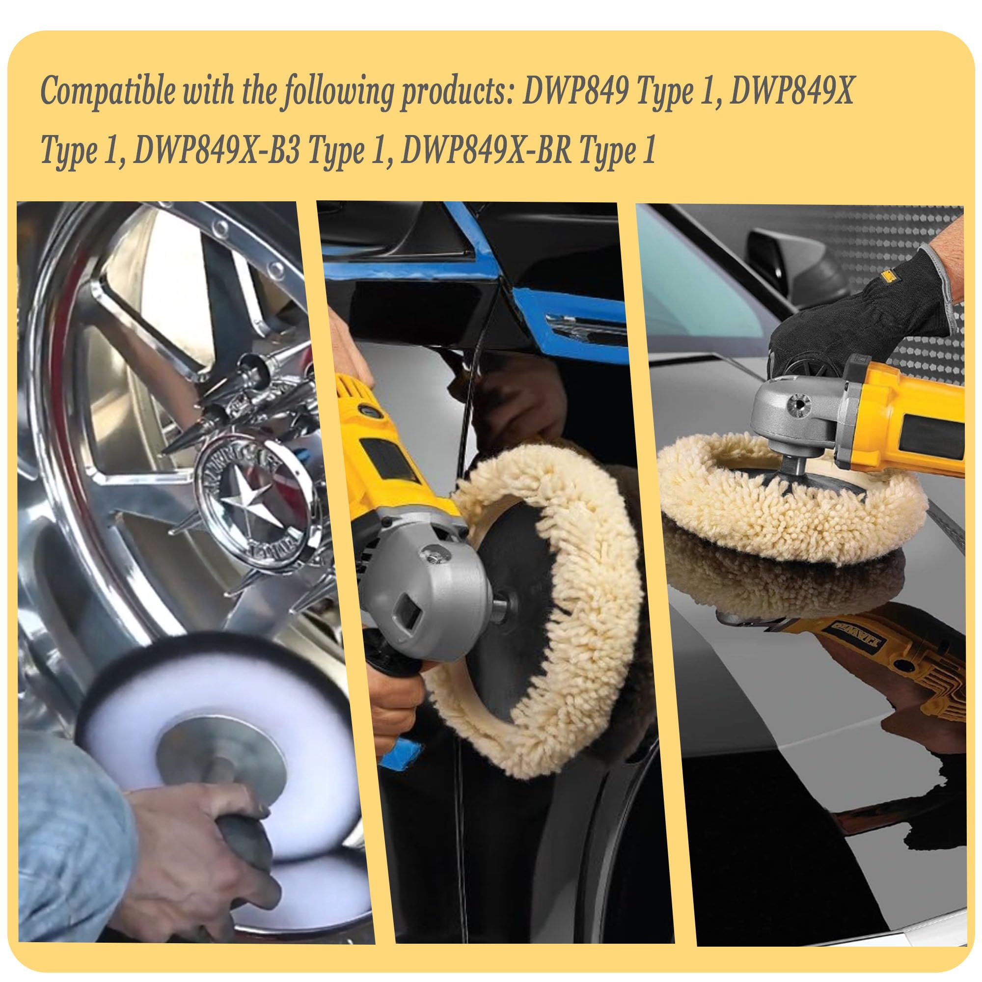 N398321 Kohlebürsten für Dewalt Polierer, passend für Dewalt DWP849X DWP849X-BR DWP849X-B3 Polierer, 4 Stück