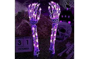 Halloween Outdoor Decorations - 2 Pack Skeleton Arm Stake