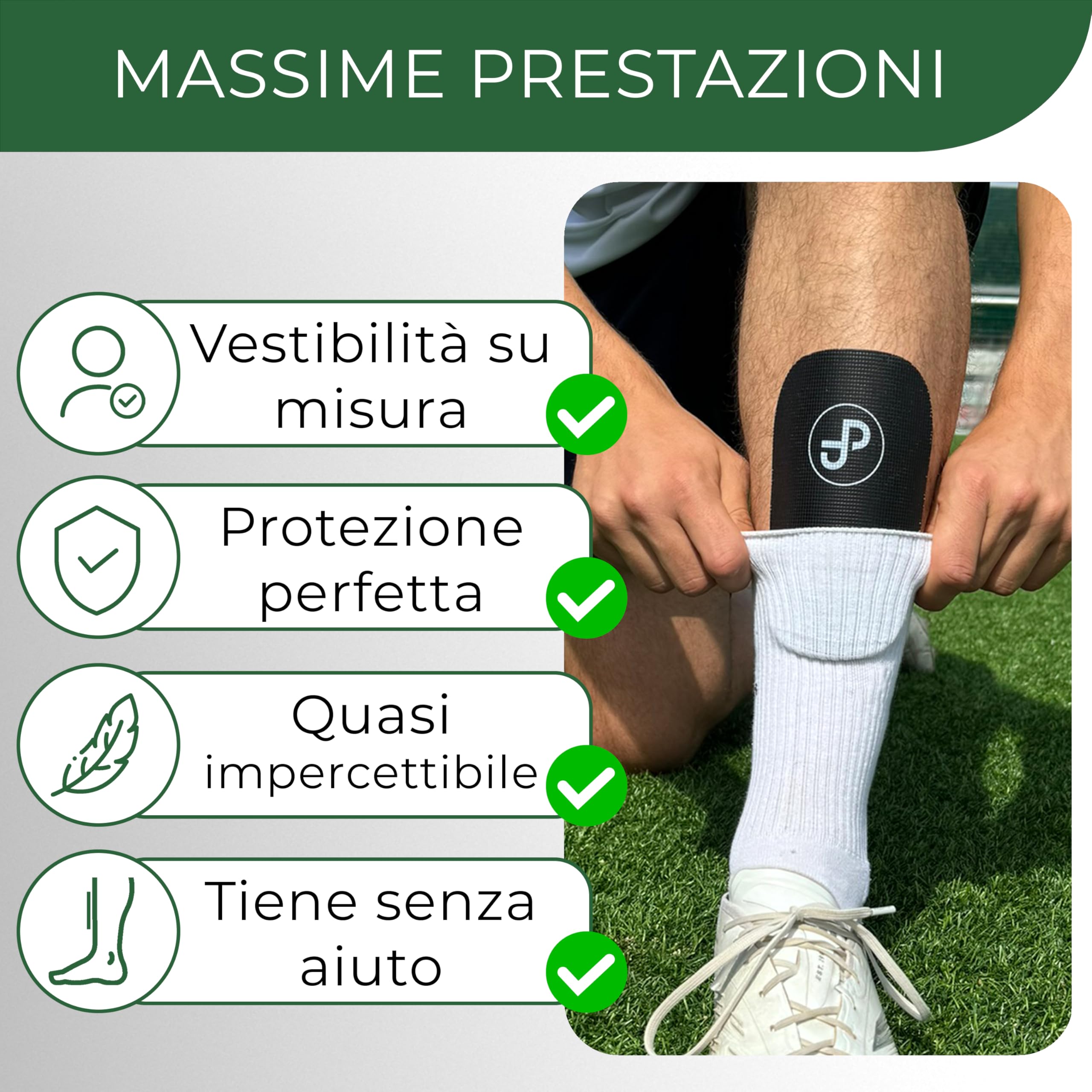 JDP Premium Parastinchi, Protezioni calcio personalizzabili uomo, Mini protezioni tibia 15x10 cm, Parastinchi bambini, Protezioni compatte donna, Shin Guards
