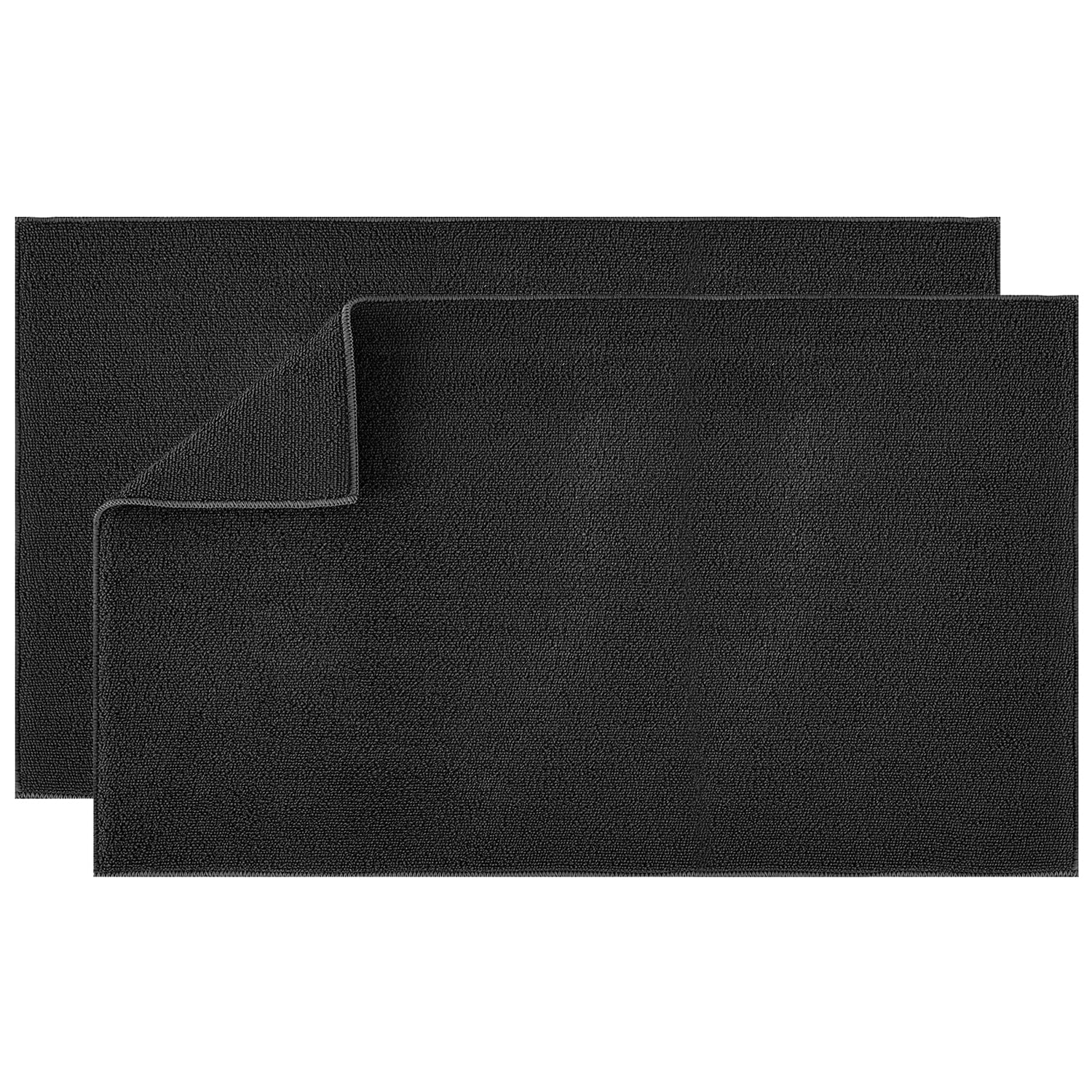 LUCKISSMicrofiber Large Dish Drying Mat Reversible - 2 Pack Super Absorbent Drying Pad, Dish Drainer Mat For Kitchen Counter, 18 x 32 inch