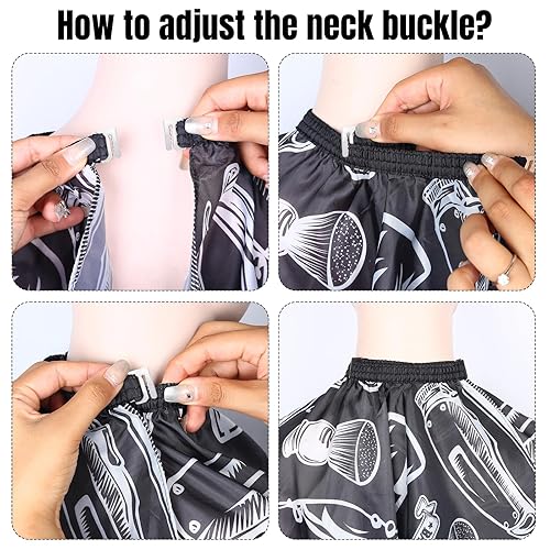 Miniatura 6 de Capas de corte de cabello para adultos, capa de peluquería para hombres, capa de peluquería para cortes de cabello, capa de peluquería para corte de