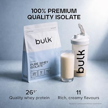 Bulk Pure Whey Isolate, Vanilla, 450g