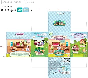 Amazon.com: Li'l Woodzeez – Bedroom & Dining Playset with 2