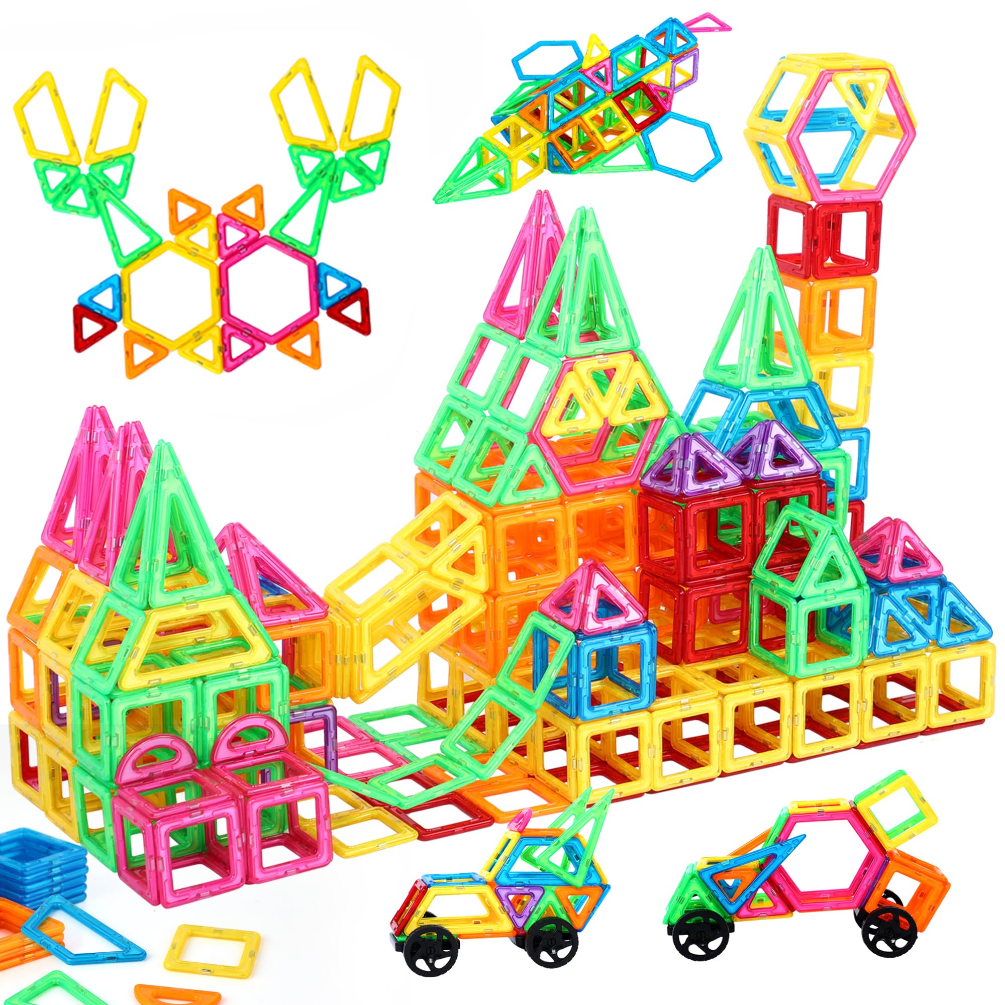 NorthBeland 96 Pezzi Costruzioni Magnetici per Bambini, Giochi Magnetici per Bambini, Natale Compleanno Regalo Bimbo Ragazzi e Ragazze 3 4 5 6 7 8 Anni