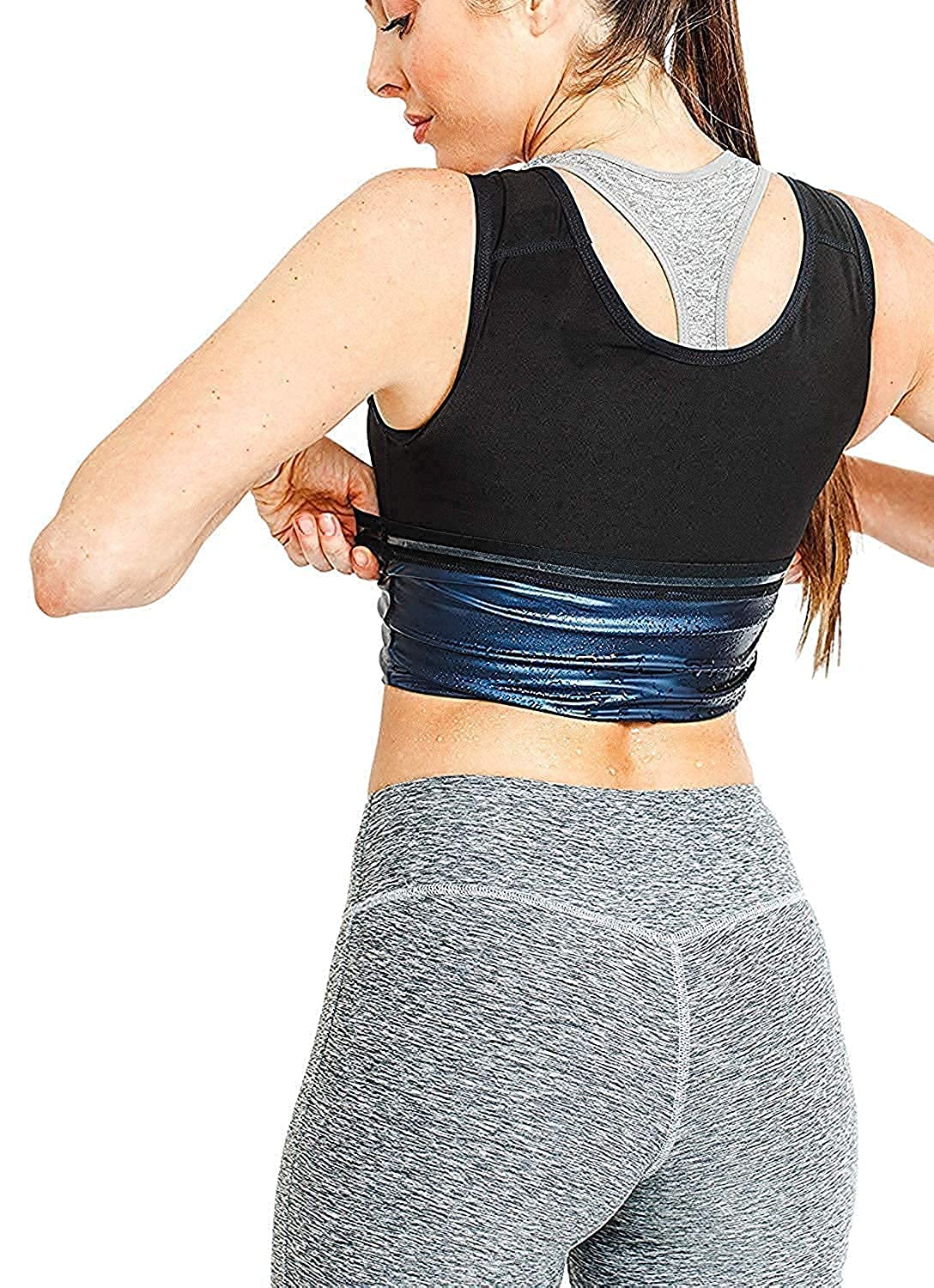 HERESA Sweat Shaper Slimming Sauna Vest/Body Shaper/Tshirt for Girls & Women for Fat & Weight Loss