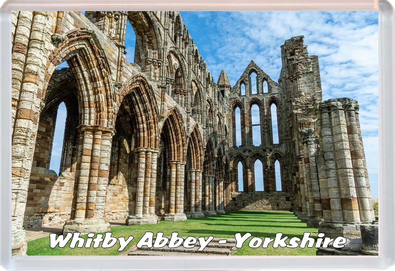 Baked Bean Store Multicolor Whitby Abbey - Yorkshire - 96 X 67Mm Jumbo Fridge Magnet/Magnets Bbsfhm260