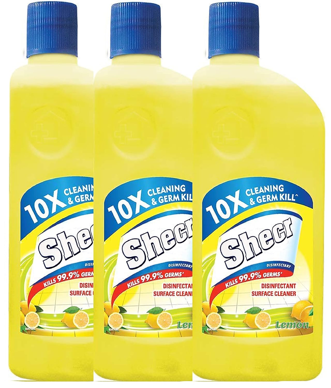 Shecr Floor Cleaner and Disinfectant Surface Liquid Combo Pack 3x500ml