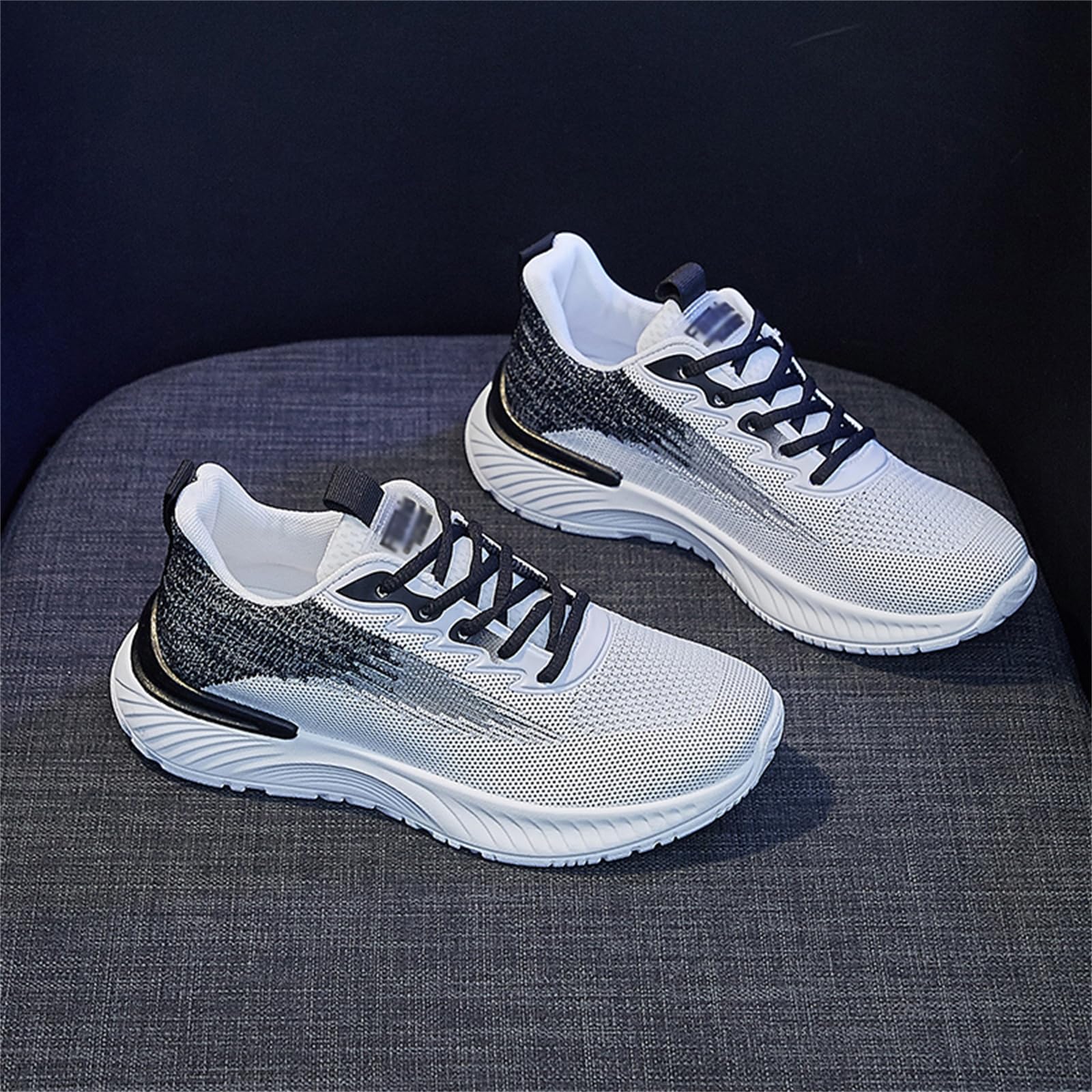 JiuQing Buty sportowe do biegania na platformie Damskie buty do chodzenia Siatkowe lekkie tenisowe buty do ćwiczeń Jogging sportowe buty