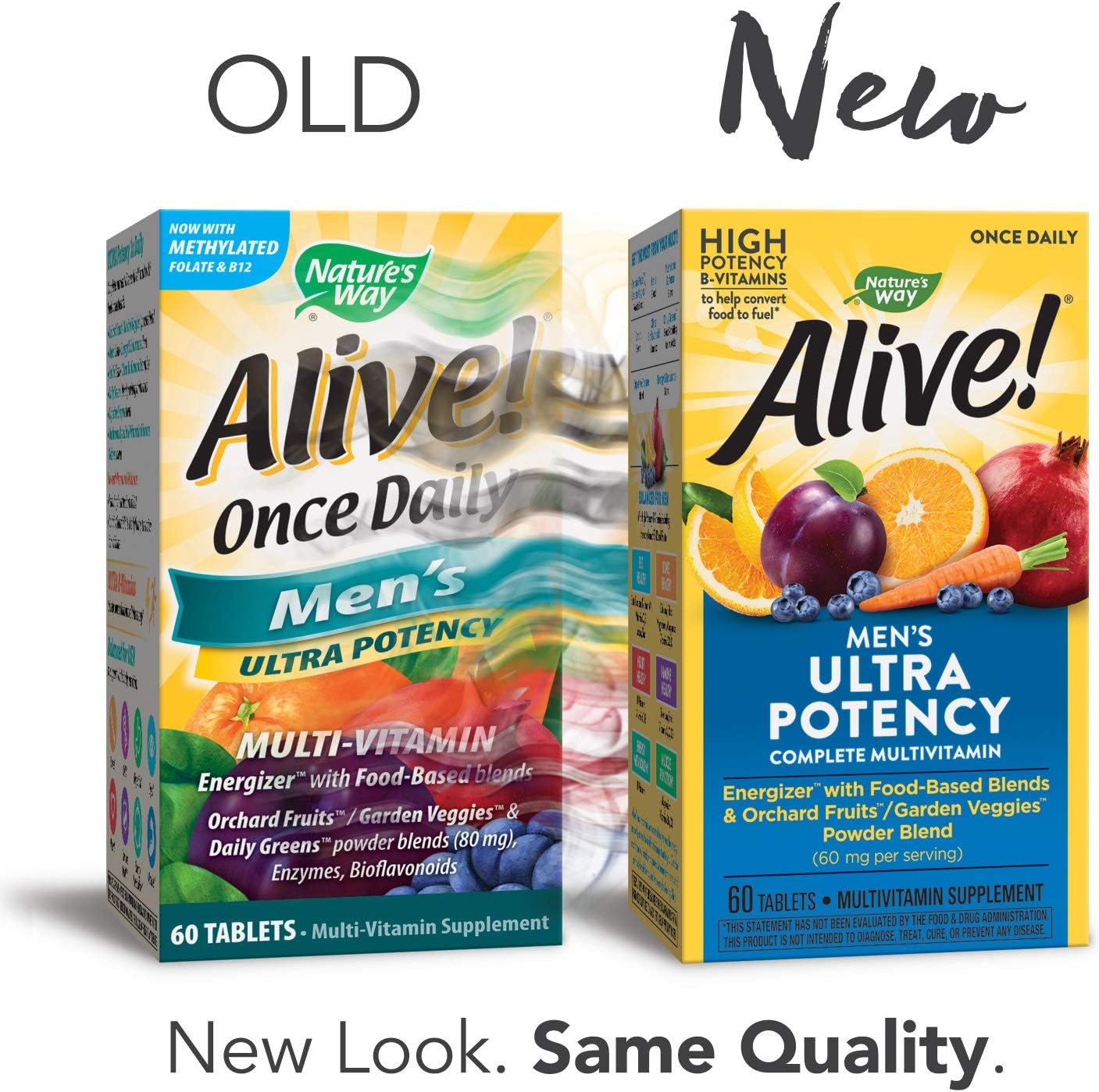 Nature's Way Alive Once Daily Men's Multi Ultra Potency Tablets, 60 Count (Packaging may Vary)