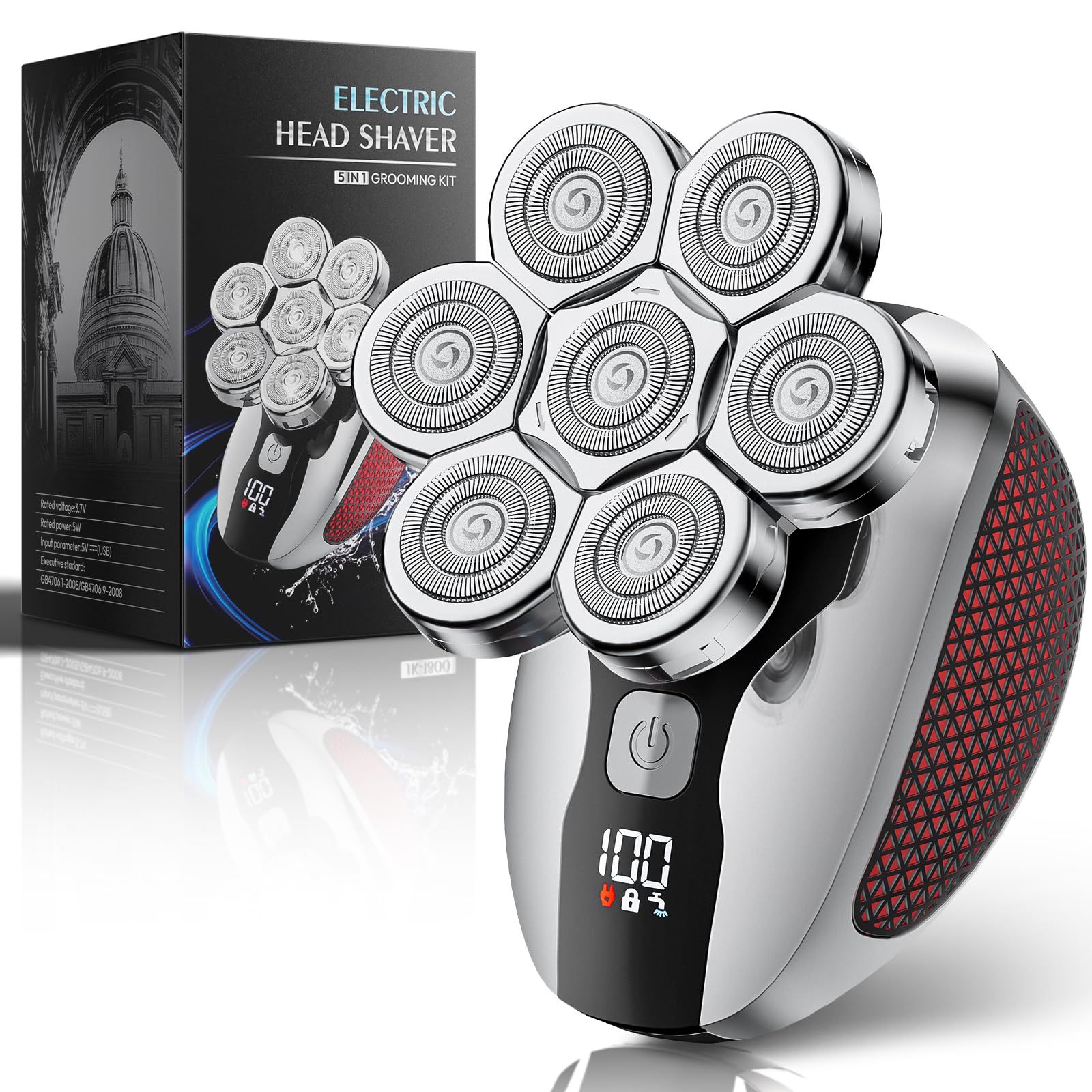 Head Shavers For Bald Men, Professional 5-in-1 Electric