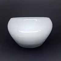 Cachepot Vasinhos Para Arranjo Vaso Centro de Mesa Cerâmica Orquídea Suculentas Tam M (Branco)