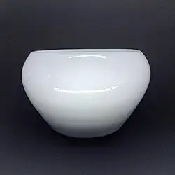Cachepot Vasinhos Para Arranjo Vaso Centro de Mesa Cerâmica Orquídea Suculentas Tam M (Branco)