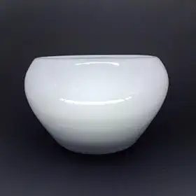 Cachepot Vasinhos Para Arranjo Vaso Centro de Mesa Cerâmica Orquídea Suculentas Tam M (Branco)