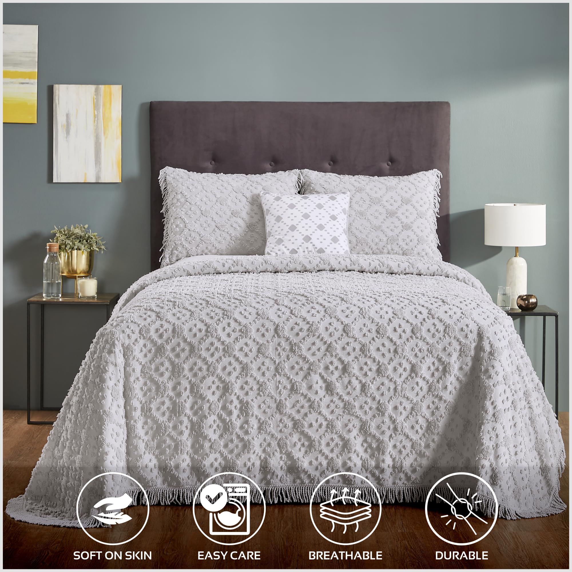 King Chenille Bedspread Clearances Peri Home Chenille Leopard 3 Piece