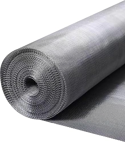 Rollo de malla de acero inoxidable 304 de 36 x 200 pulgadas con guantes resistentes a puñaladas, repuesto de pantalla de ventana a prueba de