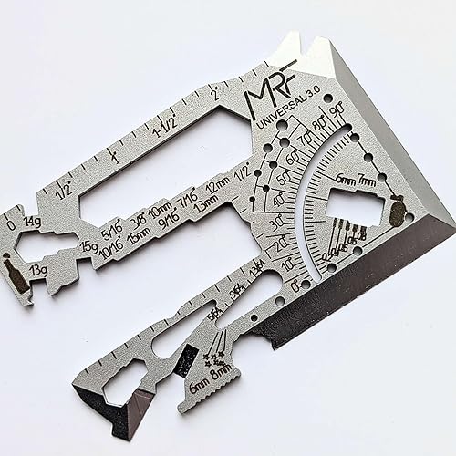 Tarjeta universal 3.0 de crédito multiherramienta - Herramienta de cartera EDC 60 en 1 - Acero 440C endurecido - Fabricado en Ucrania y probado en