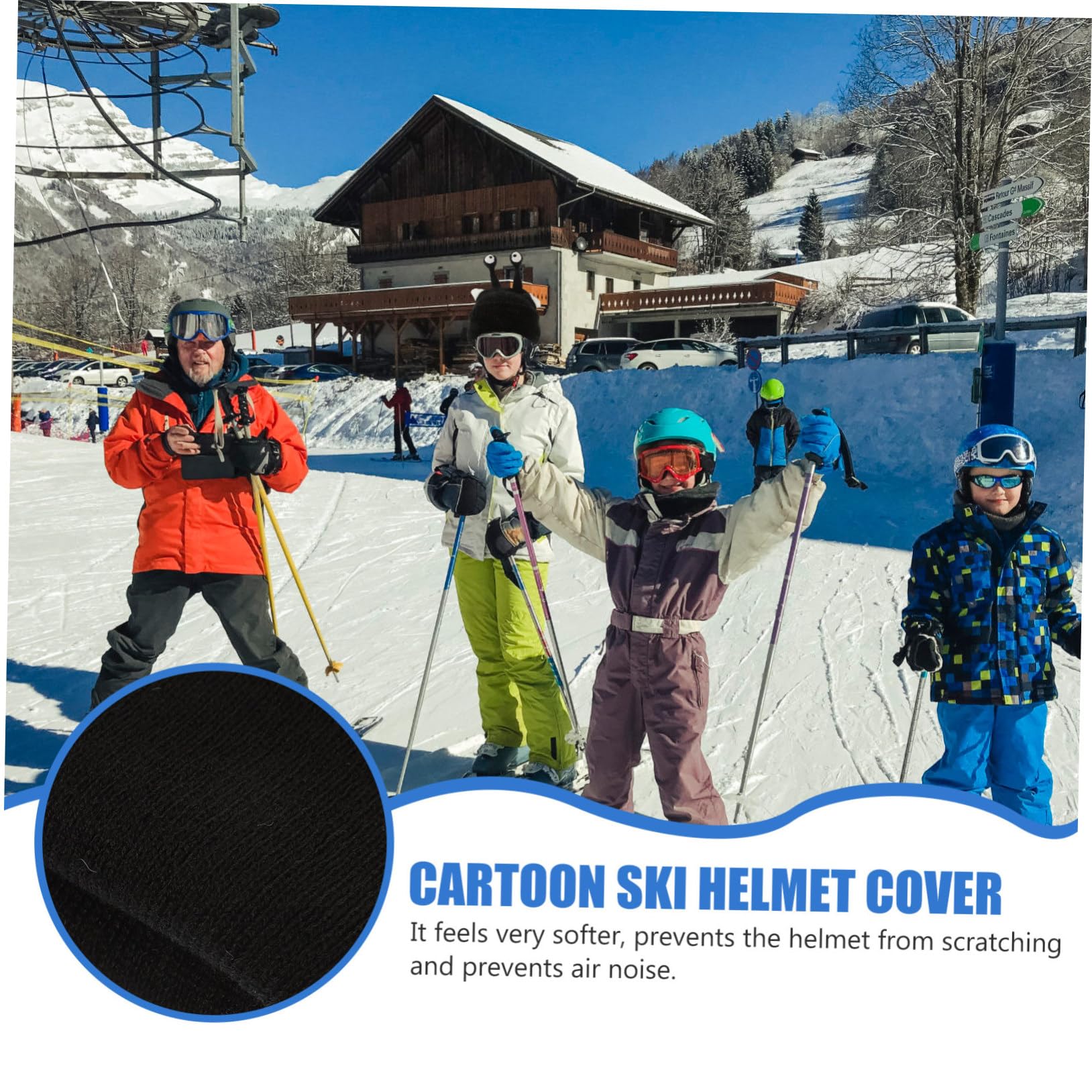 BESPORTBLE 3pièces Housse De Casque De Ski Lavable Protection Personnalisée pour Casque De Neige Accessoire pour Sports Hiver