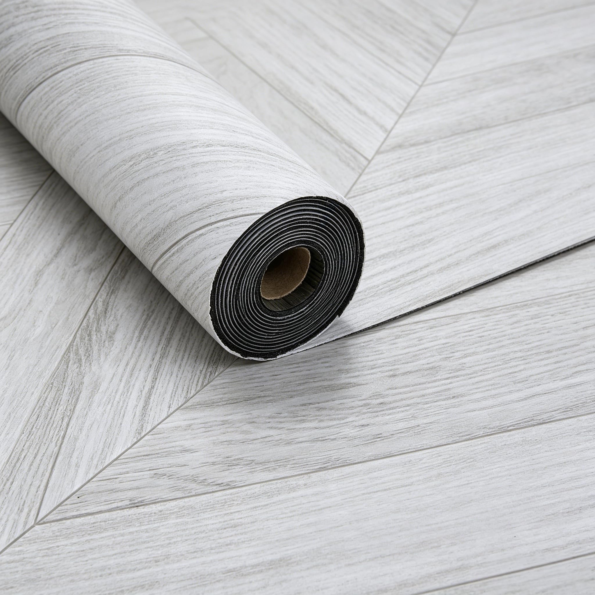 Warmiehomy Self-Adhesive PVC Vinyl Flooring Roll, Easy to Cut Floor Covering, Wear & Water Resistant for Campervan Caravan Motorhome Wall & Floor Use, Grey Chestnut Wood, 60 x 300CM