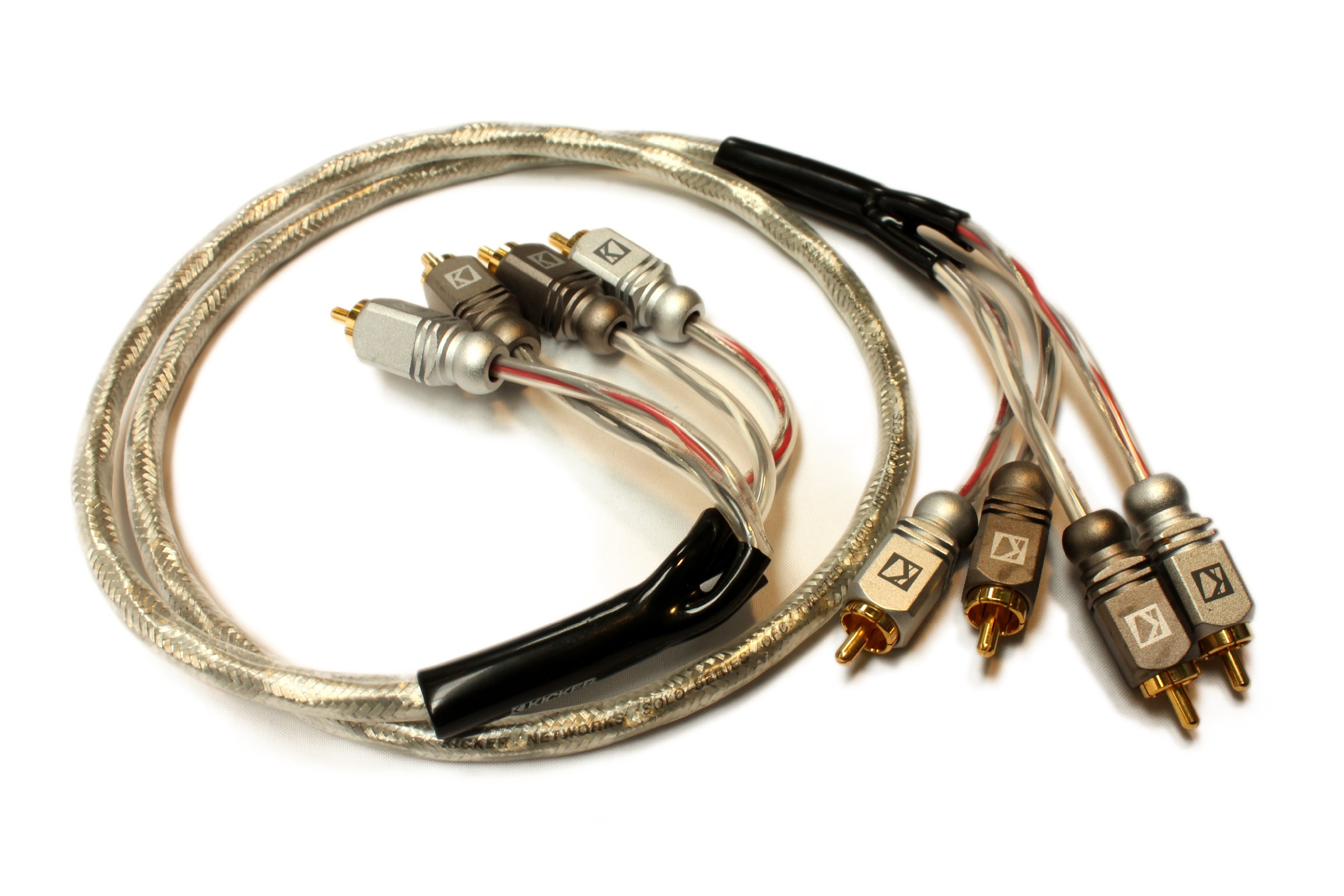 KNS 1.04-1 metre RCA Cable 4 Channel Twisted pair interconnect with platinum ends