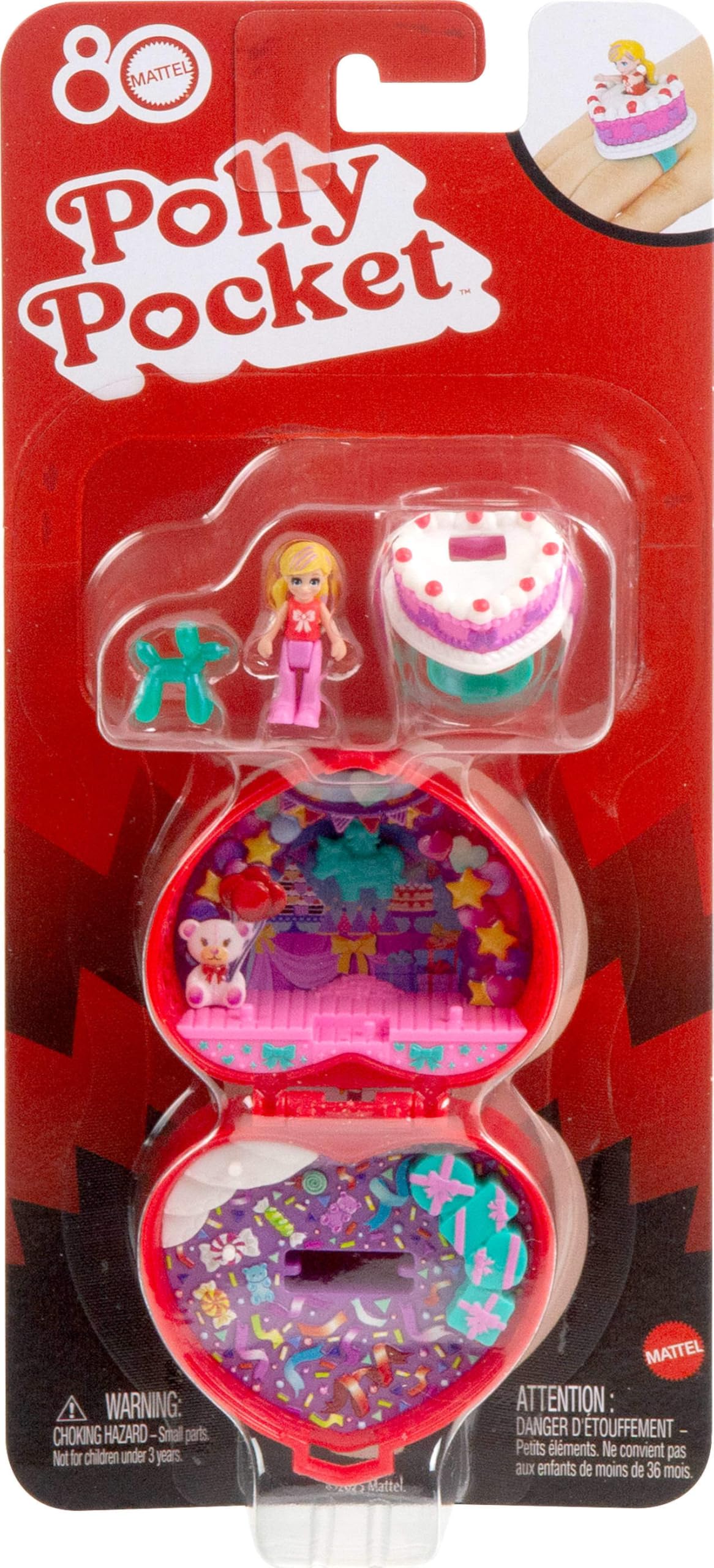 Polly Pocket - Mattel 80th Anniversary Jewellery Box with