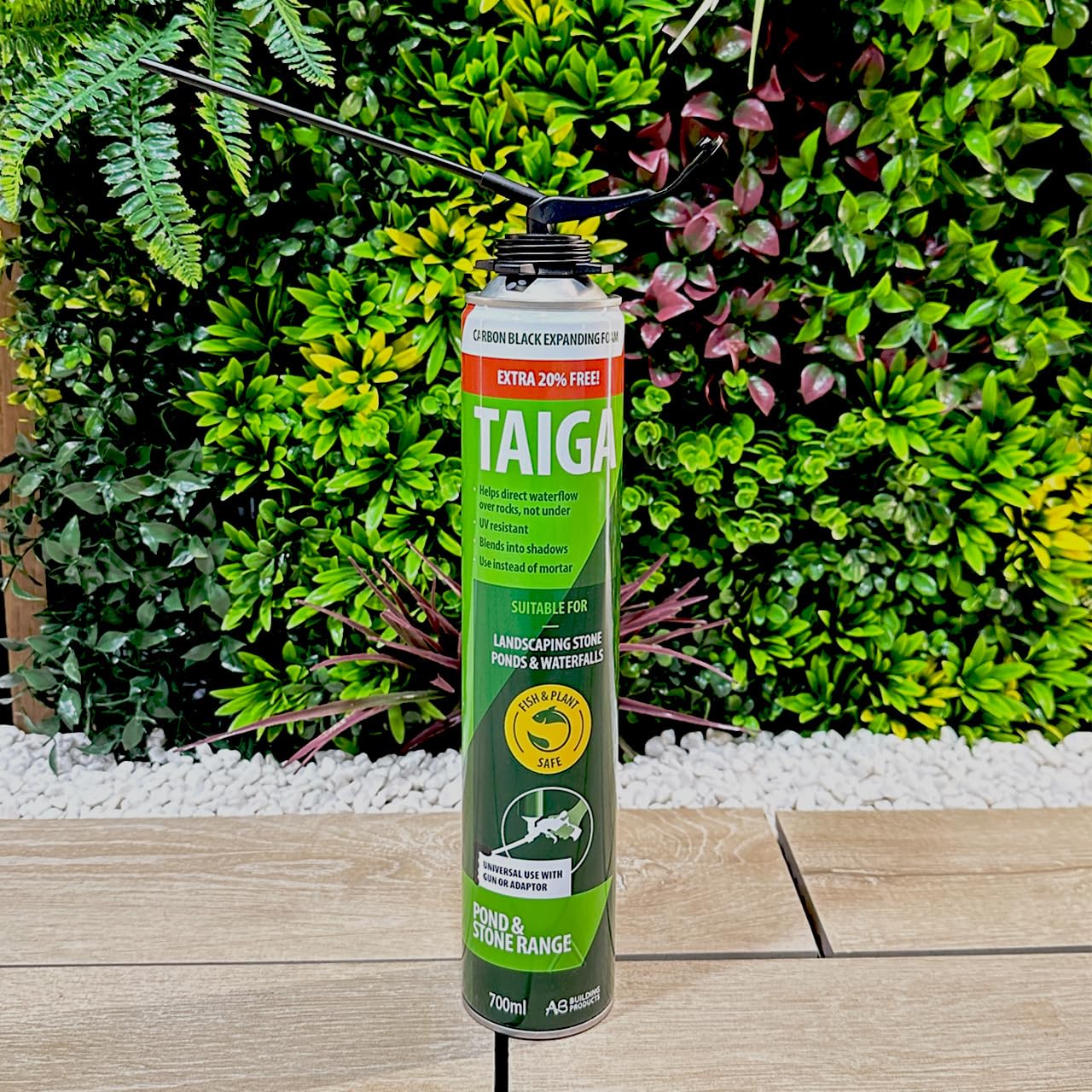 Taiga Landscape Carbon Black Expanding Foam PU, 700ml, 1 x 700ml - Image 3