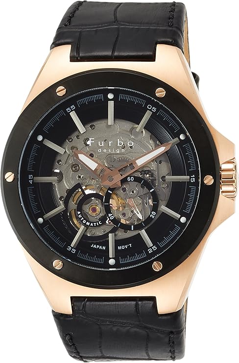 Amazon | [フルボデザイン] 腕時計 F2501PBKBK メンズ ブラック  