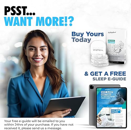 Miniatura 7 de Protector bucal para apretar los dientes por la noche [Paquete de 4, tamaño pequeño - Mujeres] - Protectores nocturnos personalizados para rechinar