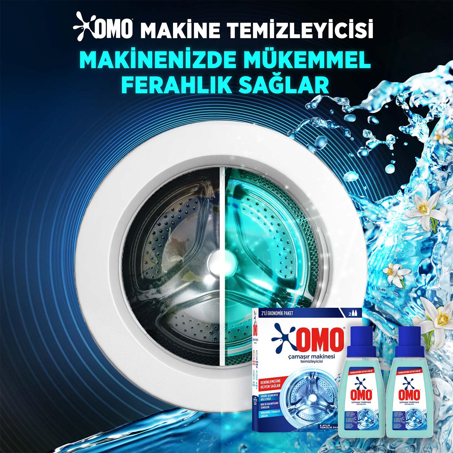 Omo Çamaşır Makinesi Temizleyicisi Çam Esintisi 400 ml