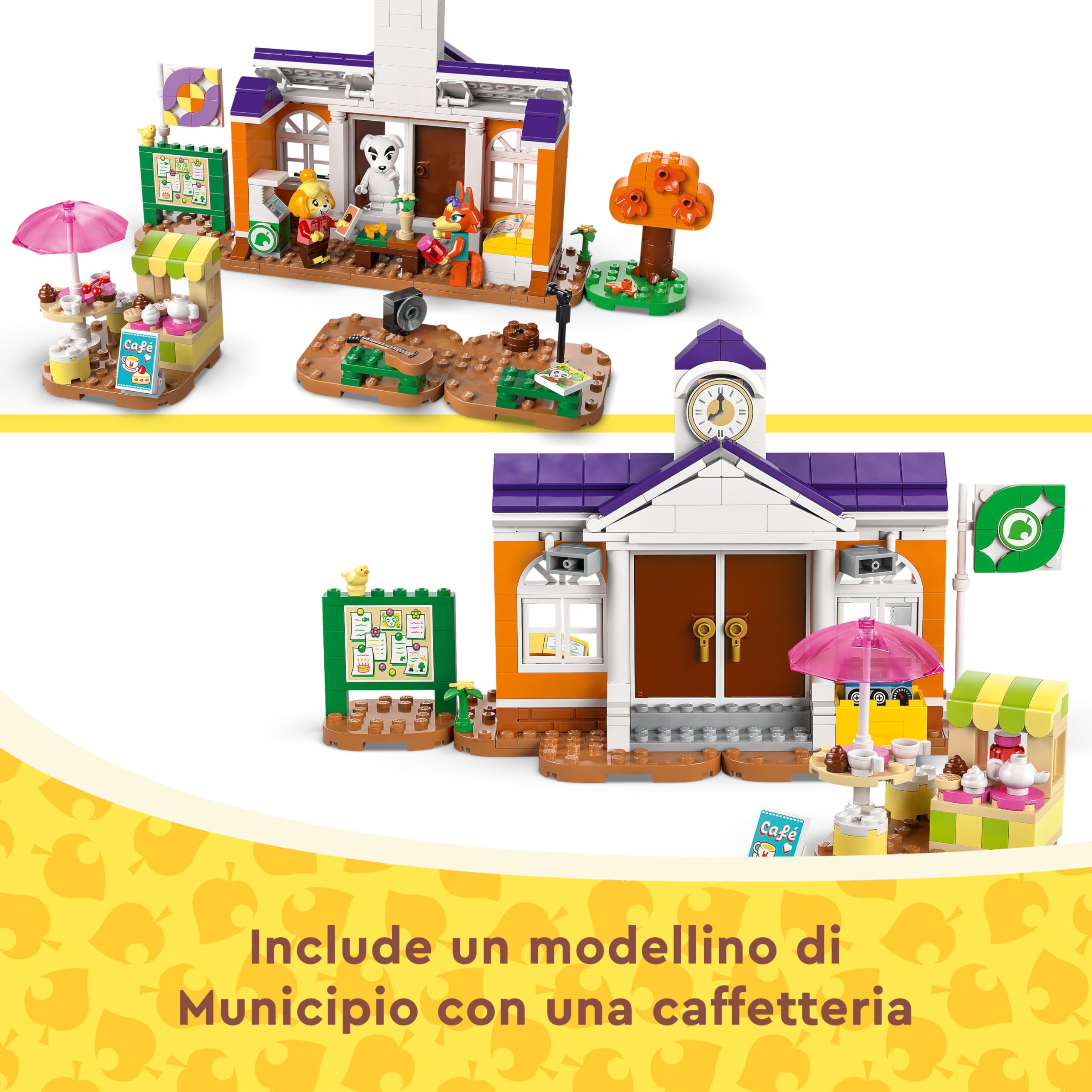 LEGO Animal Crossing Concerto in Piazza con K.K., Casa Giocattolo, Caffè e Veicolo da Costruire Ispirati al Videogioco, Giochi Creativi per Bambine e Bambini da 7 Anni, Idea Regalo di Compleanno 77052