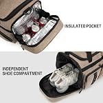 3 en 1 Sac à dos de sac à bandoulière pour hommes femmes 50L Sac de gym & Sac à dos sport avec compartiment de chaussures & Wet Pocket Weekender sac de nuit pour Voyage fitness entraînement Camping, café