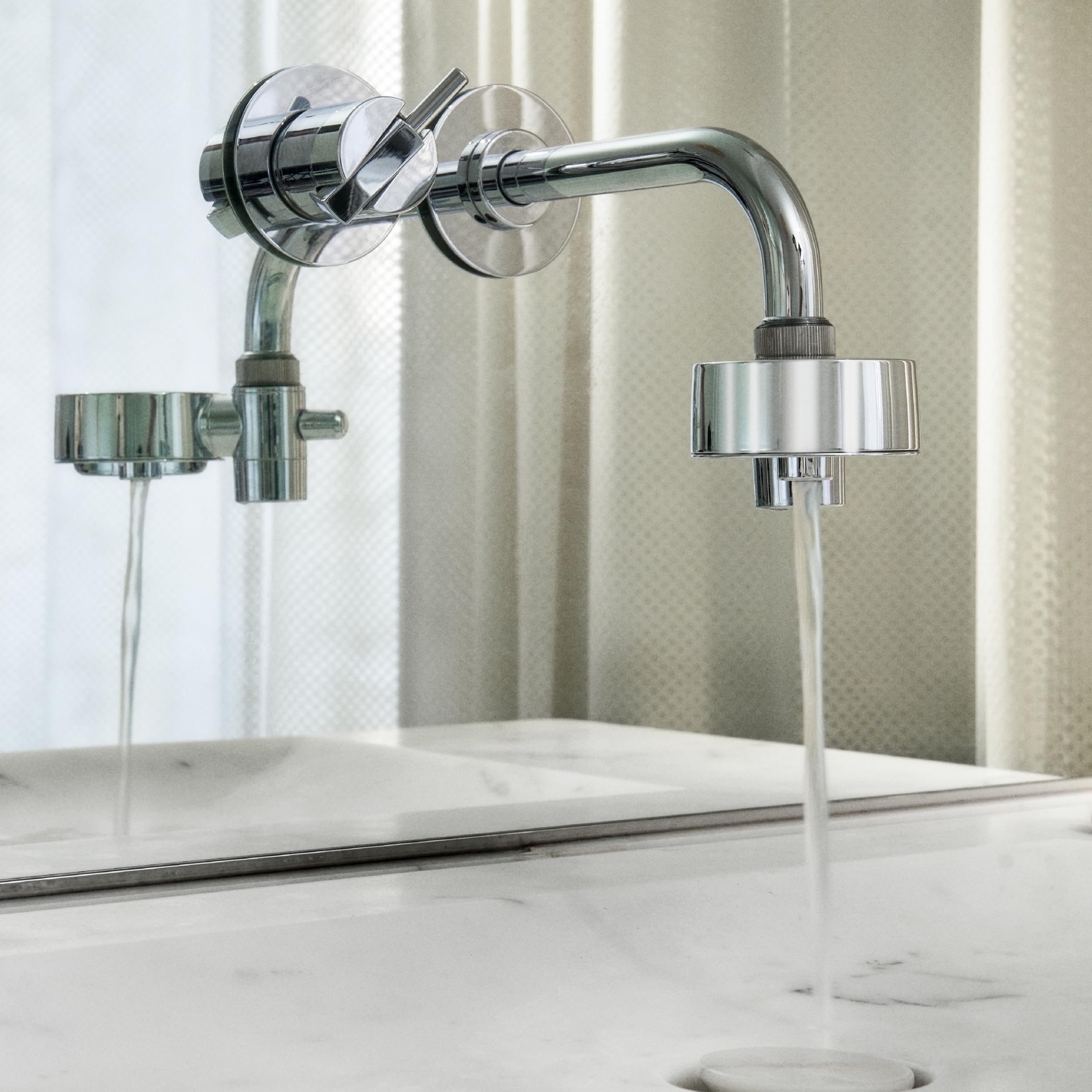 Tappwater EcoPro Compact - Kleinster Leitungswasserfilter auf dem Markt filtert mehr als 100 Substanzen. 5-stufiges Filtersystem mit Nanotechnologie. Leitungswasserfilter (verchromt, 6 Kartuschen)