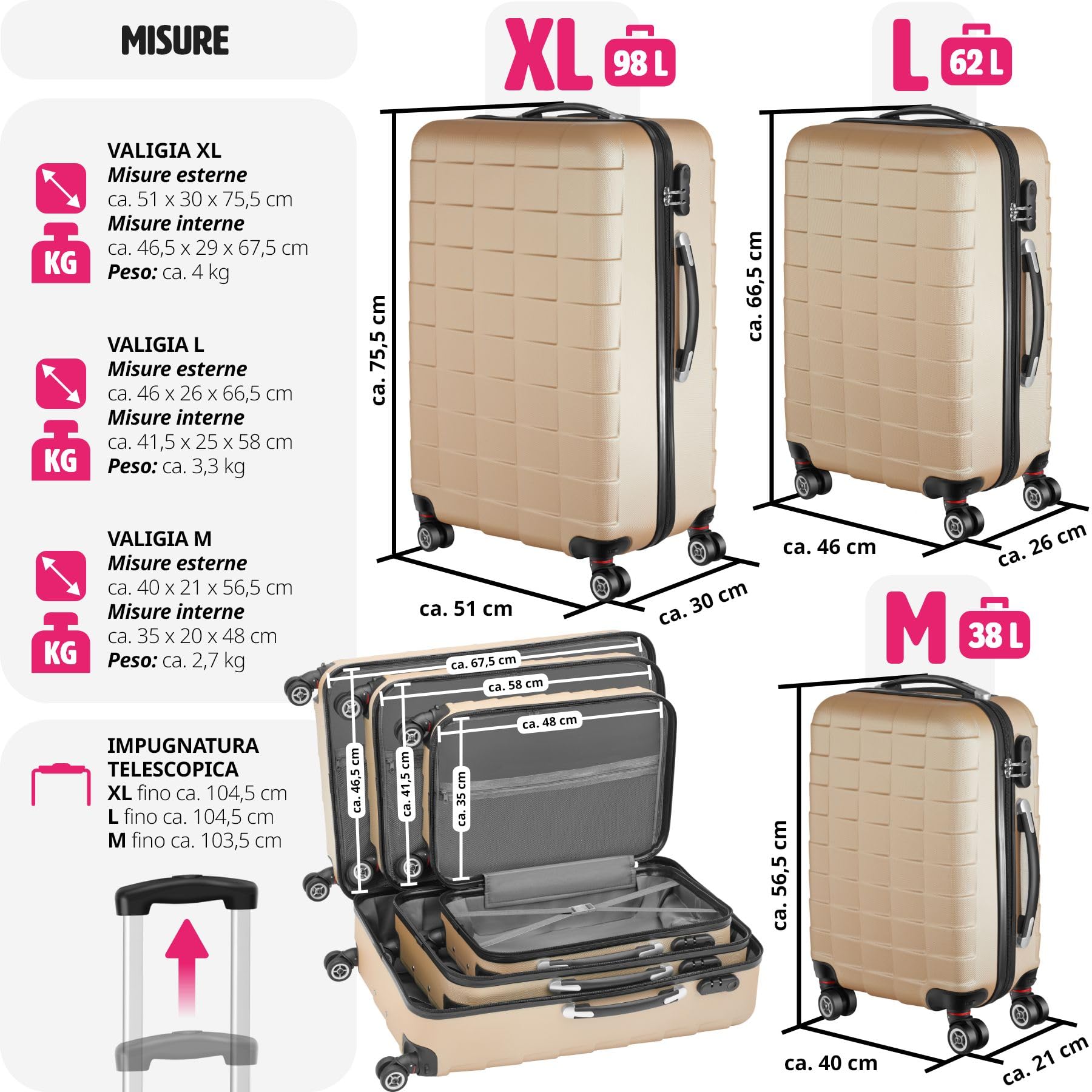 Muji Rotelle Valigia Muji Valigie Valigia Rigida Con Rotelle 20L