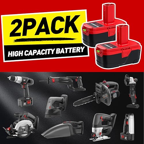 Miniatura 7 de Bonadget 7000mAh C3 Batería de 19.2 Voltios para Reemplazo de Batería Craftsman para Craftsman 19.2 Voltios Litio-ion DieHard XCP 3130211004