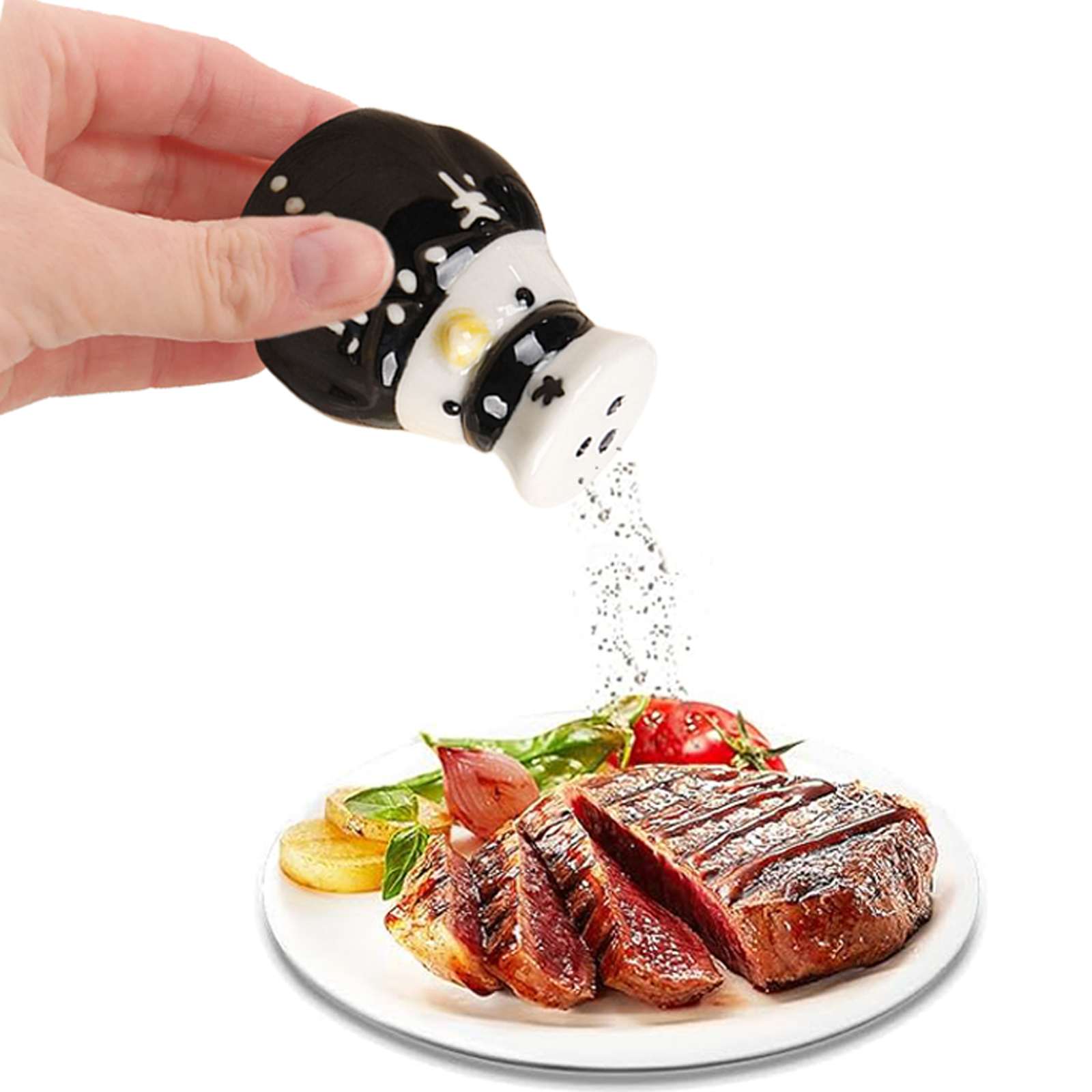 Statua Porta Sale E Pepe A Forma Di Chef - Ornamento In Resina Per Cucina, Decorazione Simpatica E Funzionale - 2
