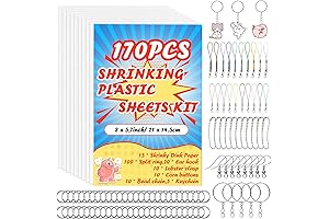yyoemas DIY Shrinky Dink Keychain Kit