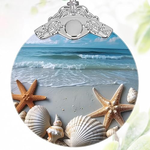 Miniatura 9 de Decoración navideña de vitrales de 3 pulgadas, adornos de Navidad, recuerdo de reliquia, intercambio de regalos, idea de regalo, regalo de bola, ojo