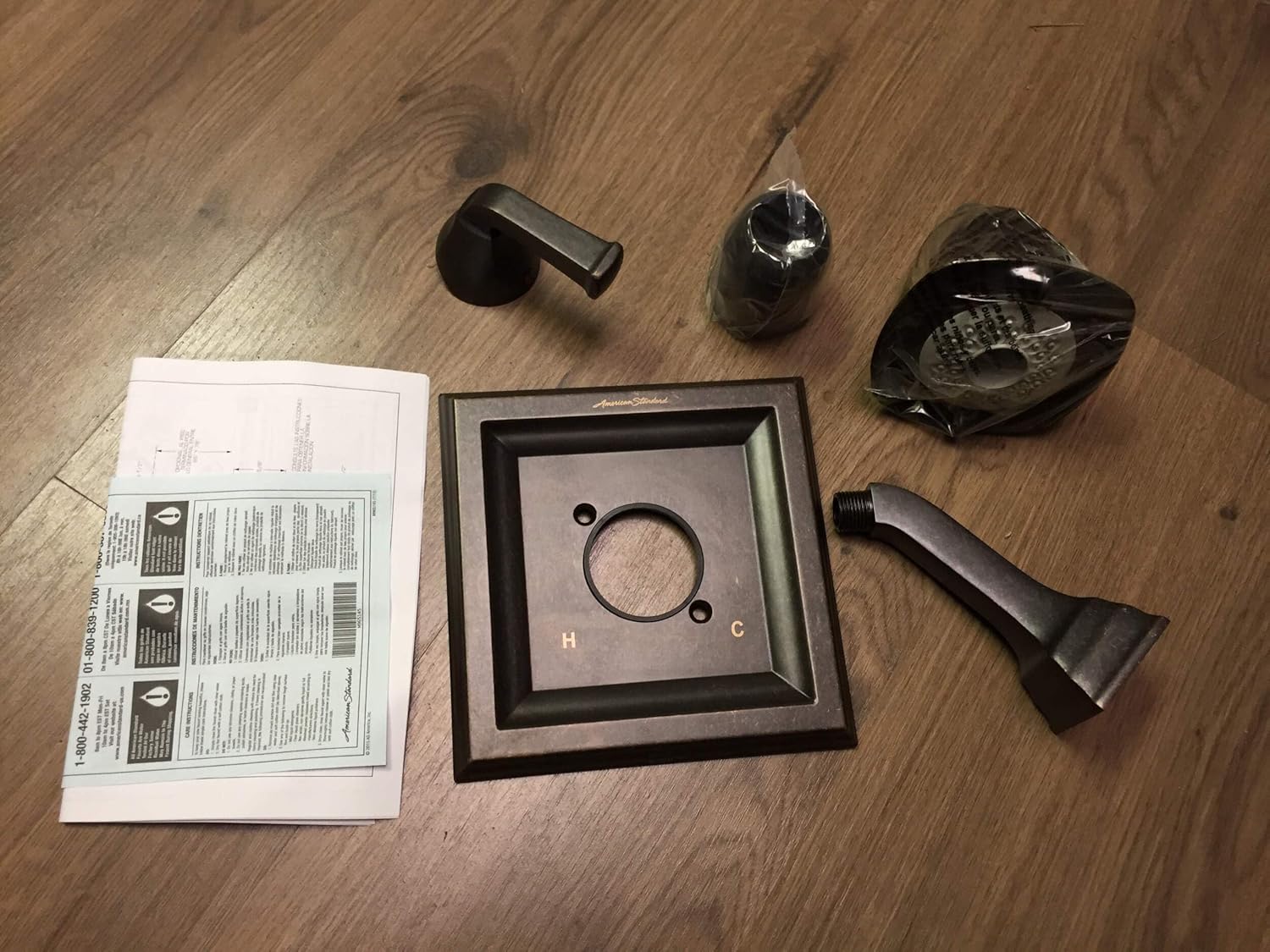American Standard T555.527.224 Town Square Shower Trim Kit with 3-Function Flowise Showerhead, Oil Rubbed Bronze