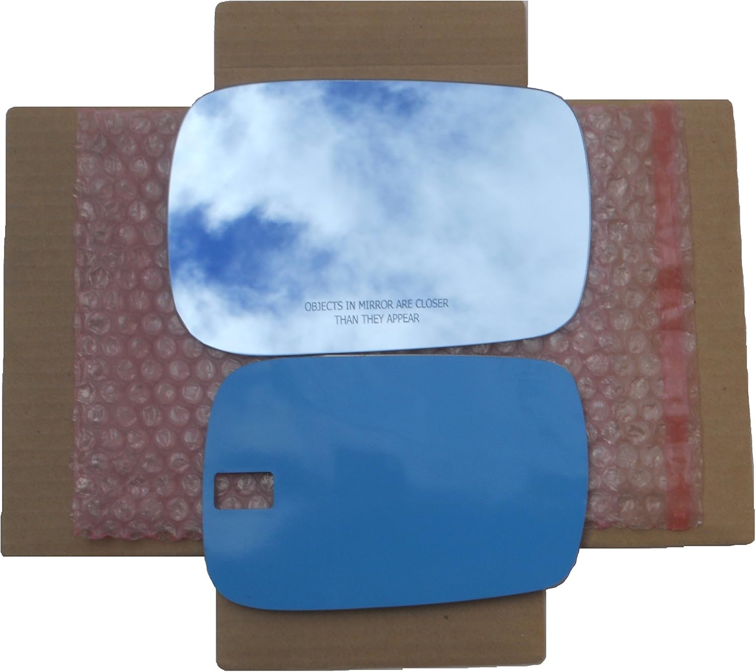 New Replacement BLUE Mirror Glass with FULL SIZE ADHESIVE for 2007-2013 Acura MDX Passenger Side View Right RH